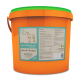 Oranger Eimer mit der Aufschrift "montanus nature Bronchi-Protect," der 4 kg Nahrungsergänzungsmittel für Pferde und Ponys enthält, mit Zutatenangaben.