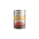 Dose Wildfang Rind Pur Hundefutter, mit einem Wolf-Logo, mit dem Text "B.A.R.F. Qualität" und "Premium Alleinfutter für ausgewachsene Hunde."