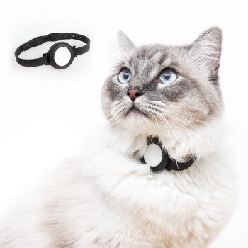 NEMO AirTag Katzenhalsband (Silikon) schwarz