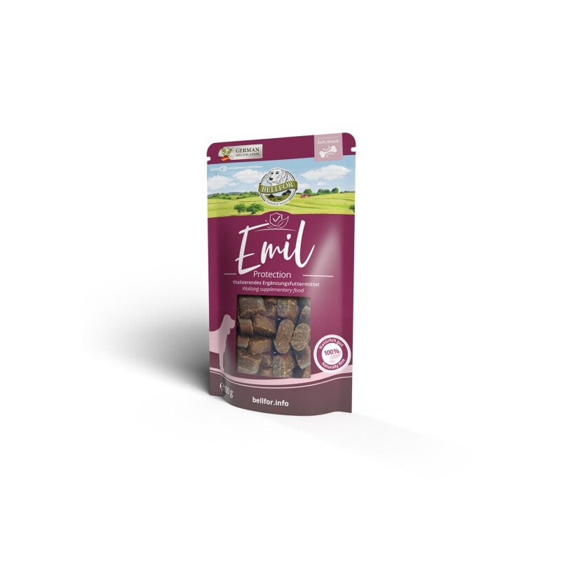 Bellfor Emil Protection – Köstliche Hundesnacks mit Lachs für starke Abwehrkräfte 100 g