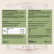 Ergänzungsfutter für Hunde in einer Dose, mit 72% Pferdefleisch, mit Fütterungsempfehlungen und Nährwertinformationen in Deutsch und Englisch.