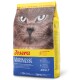 Josera Marinese Katzenfutterbeutel mit einem Nahaufnahme des Gesichts einer Katze, beschriftet mit 'Getreidefrei' und 'Hypoallergen', mit Nährwertangaben.