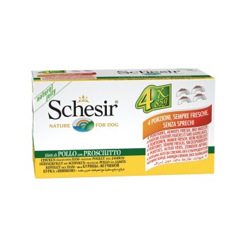 Schesir Multipack Adult 4x85g Huhn & Schinken