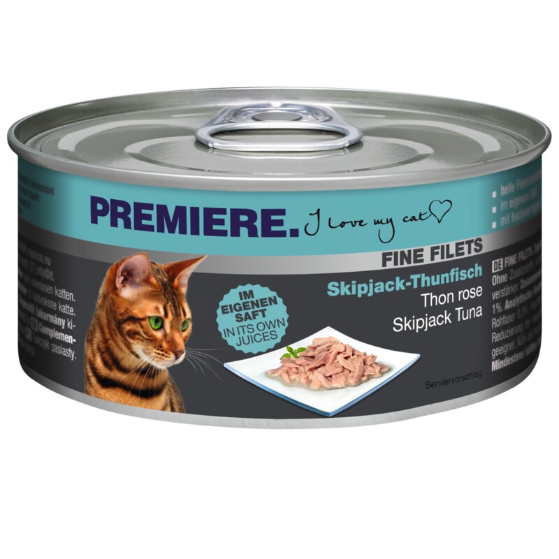 PREMIERE Fine Filets naturel Skipjack-tonijn 12x80 g