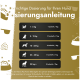 Dosierung für Hunde: 1-5 kg: 1 Leckerli, 5-15 kg: 2, 15-25 kg: 3, 25-35 kg: 4, 35+ kg: 5 Leckerli pro Tag.