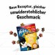 Felix Knabber Mix Katzenleckerlis, 330g Jumbo-Pack, mit einer verspielten schwarz-weißen Katze und Text über ein neues Rezept und Geschmack.