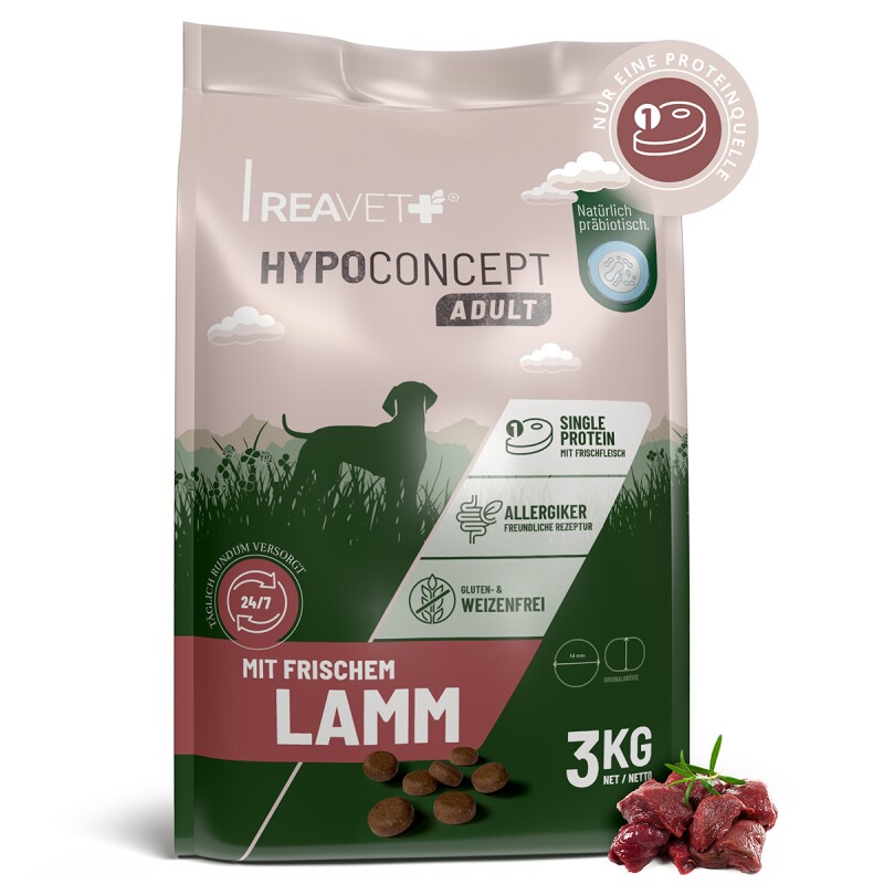 REAVET Hundetrockenfutter Hypoconcept – Lamm | 3kg