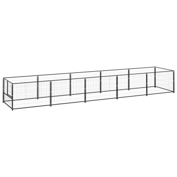 Hundezwinger Stahl schwarz 5 m, 1 m, 70 cm