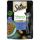 Sheba Nature's Collection Katzenfutterbeutel, 85 g, mit Thunfisch in Sauce mit Karotten und Erbsen, garniert mit Leinsamenöl.