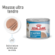 Boîte de nourriture pour chiens Royal Canin Starter pour mères et chiots, avec une mousse ultra-tendre, idéale pour les chiots de 1 à 2 mois.