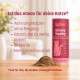 Rosa KatKare 'Urinary Topping'-Dose mit Pulverhaufen; deutsche Überschrift 'Ist das etwas für deine Katze?' und drei Stichpunkte.