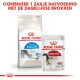 Royal Canin kattenvoer verpakking met 'Home Life Indoor 27' droogvoer en 'Instinctief' natvoer, ter promotie van combinatievoeding.