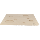 Beige strukturierte Katzen-Spielmatte mit mehreren runden Löchern und TRIXIE-Logo