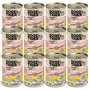 Dogs’n Tiger Katzennassfutter Frohsinn 12×400 g