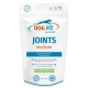 Weißer wiederverschließbarer Beutel von DOG FIT by PreThis JOINTS Medium Gelenkkomplex für Hunde, beschriftet mit '100% frei von Zusatzstoffen'.
