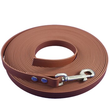15-25 kg Biothane Schleppleine kastanie braun 12 m