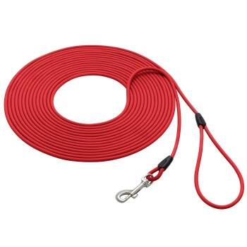 bis 25kg Biothane Schleppleine rot 10 m