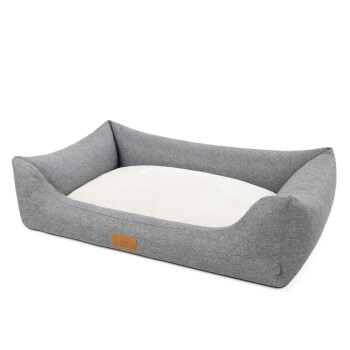 orthopädisches Hundebett mit Memory Foam, edel gesteppt L