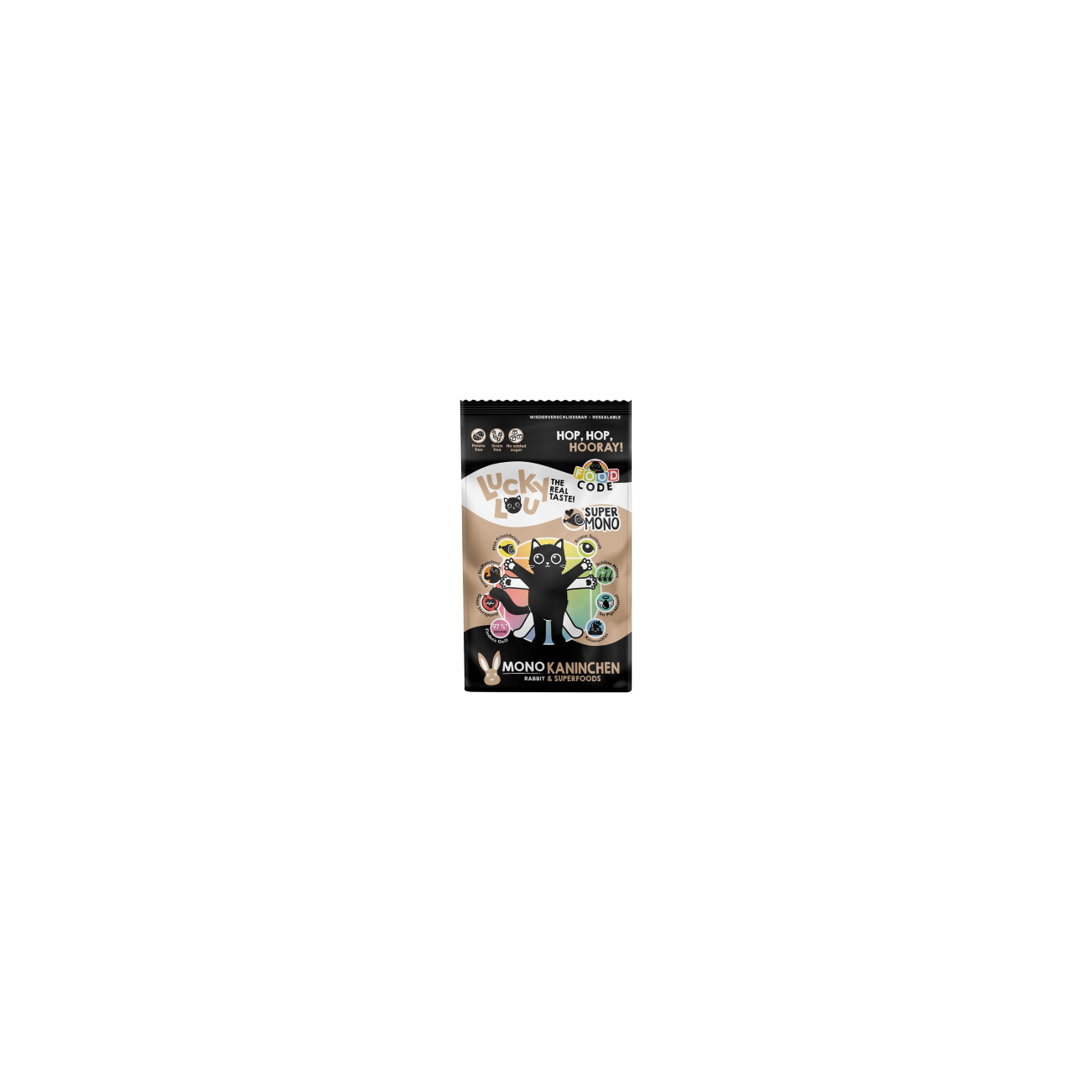 Lucky Lou Trockenfutter Katze, Adult, SuperMono, Kaninchen 1,7 kg