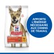 Sac de nourriture pour chiens Hill's Science Plan Performance, saveur poulet, avec un cercle bleu disant "Fournit de l'énergie pour les chiens de travail."