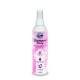 Flasche "Shampoo Shiny" für Haustiere, 250 ml, mit einem pink-weißen Design und Text in Deutsch und Englisch, der ein glänzendes Fell fördert.
