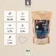 Brauner LIEBESGUT-Beutel mit BIO‑RIND PANSEN Hundesnacks, Aufschrift ‚Snack für Hunde‘, BIO‑Logo; Rohprotein 64,4 %, Rohfett 26 %