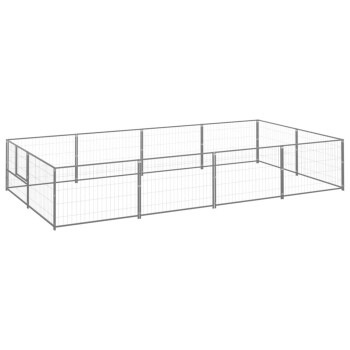 Hundezwinger Stahl silber 4 m, 2 m, 70 cm