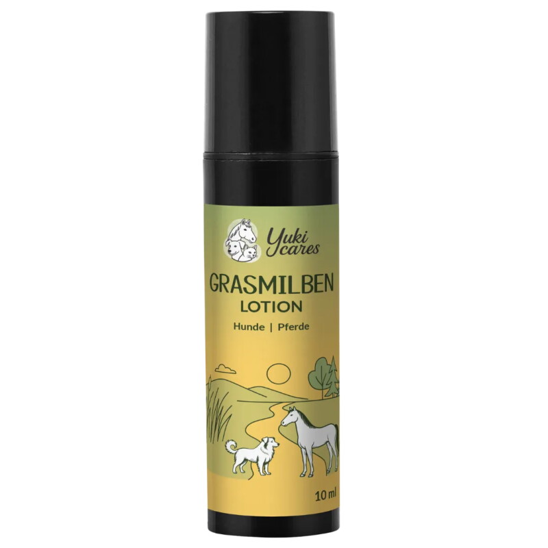 Yuki Cares Grasmilben Lotion gegen Juckreiz für Hunde und Pferde 10 ml