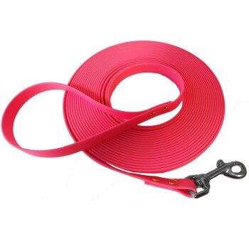 ab 35 kg Biothane Schleppleine leuchtendes rosa 20 m