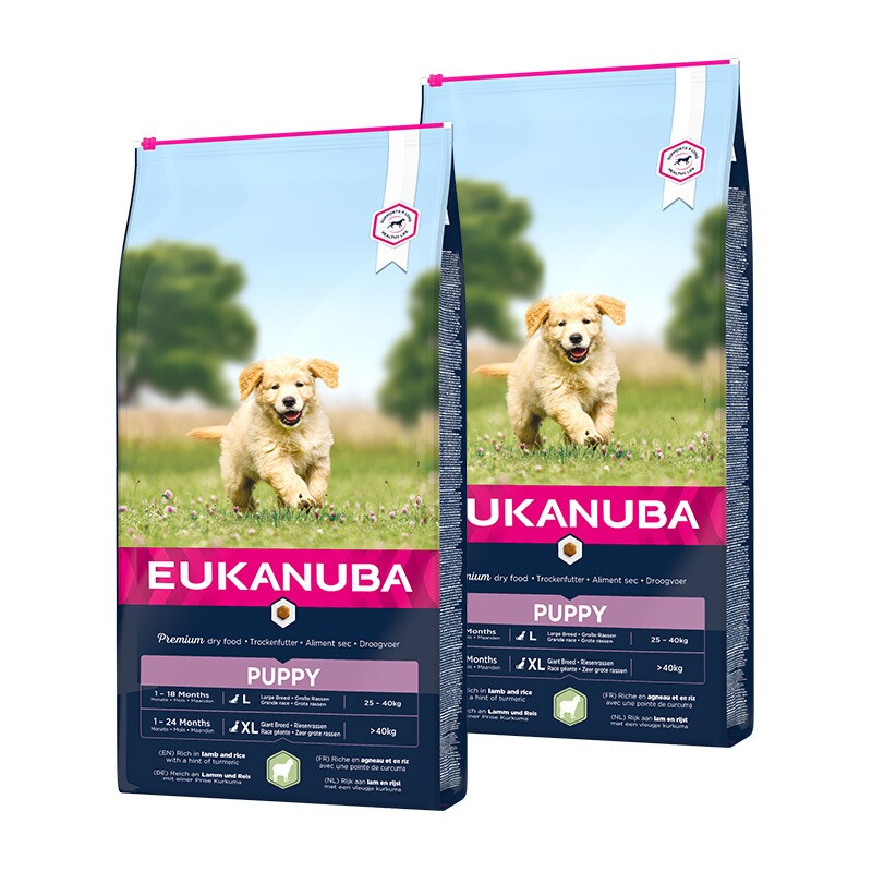 EUKANUBA droogvoer Puppy, lam & rijst 2x12 kg