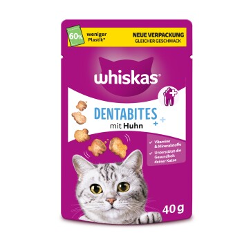 Whiskas Snacks, Dentabites, Kurczak 6x40 g