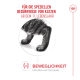Nahaufnahme der Hinterbeine einer Katze mit deutschem Text über Mobilitätsunterstützung für Katzen ab 11 Jahren, mit EPA, DHA und Chondroitin.