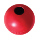 Rode KONG rubberen bal met opening aan de bovenkant en geperst KONG-logo