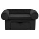 Hundesofa Plüsch mit Schublade 75x50x38cm schwarz