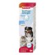 Beaphar Toothgel für Haustiere mit Enzymen, Lebergeschmack, frischem Atem, kein Zähneputzen erforderlich, auf der Verpackung mit Hund und Katze abgebildet.