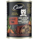 Cesar Natural Goodness Hundenassfutterdose mit weißem Terrierbild, Aufschrift "Terrine" und dem Text "Ohne Getreide mit Superfoods".