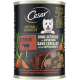Cesar Natural Goodness Hundenassfutterdose mit weißem Terrierbild, Aufschrift "Terrine" und dem Text "Ohne Getreide mit Superfoods".