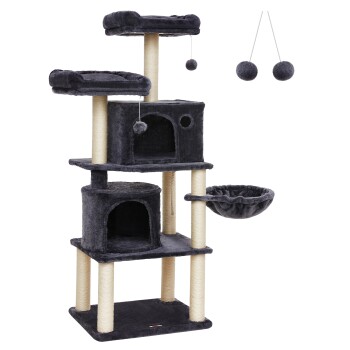 Katzenbaum 152cm Rauchgrau dunkelgrau