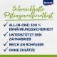 Vitakraft-Werbung für "Schmackhafte Pflanzenvollwertkost" mit den Vorteilen: 100% Ernährungssicherheit, Zahnpflege, hoher Ballaststoffgehalt, keine Zusatzstoffe.