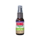Brązowa butelka sprayu KONG Naturals Catnip Spray z przezroczystą nasadką i zieloną etykietą z napisem 'Catnip Spray'.