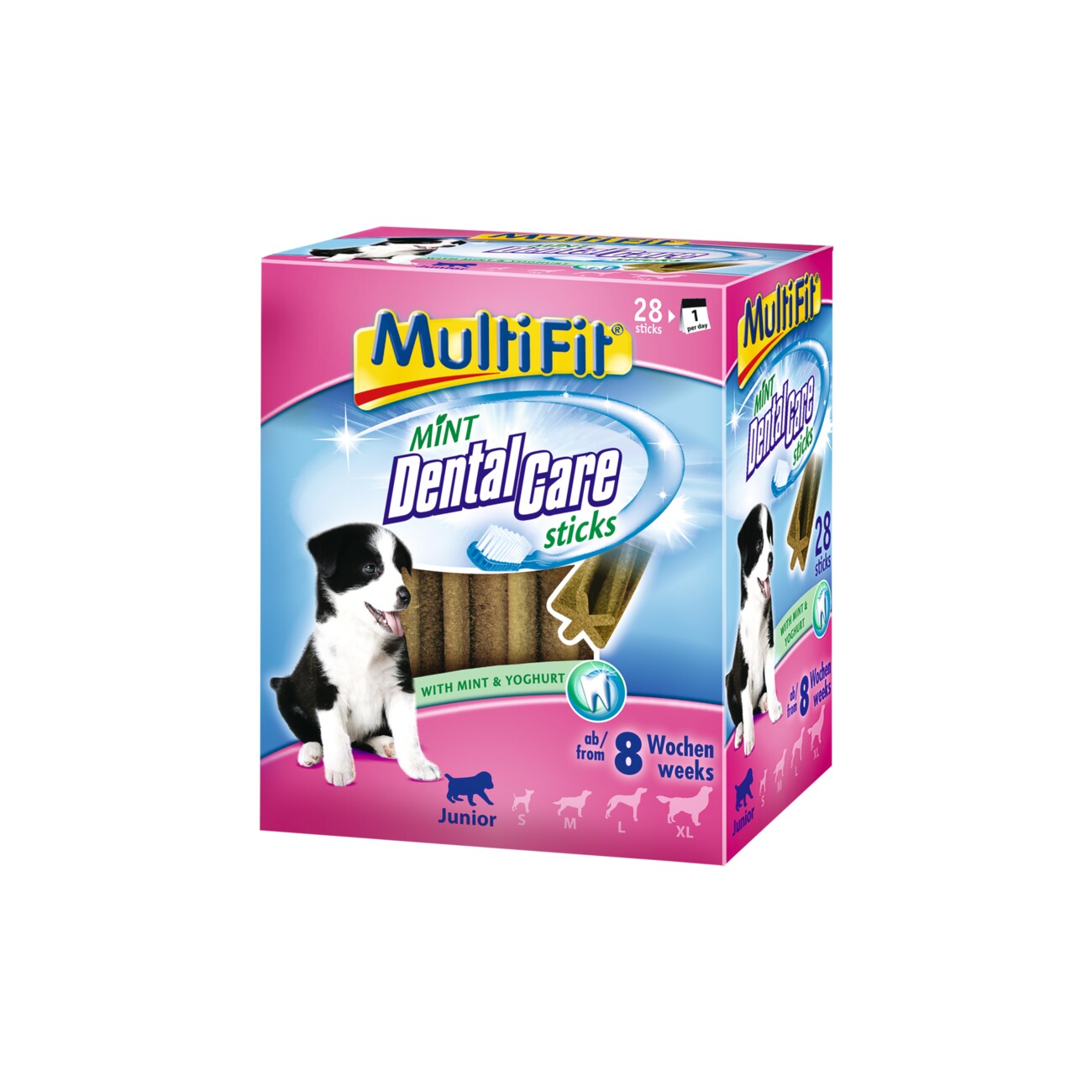 Vitakraft Multipack Dental 3 en 1 - Friandise pour chien Taille M (>10kg) -  4 x 7 sticks : : Animalerie