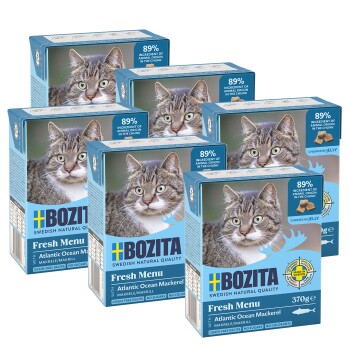 BOZITA Bouchées en gelée 6 x 370 g Maquereau