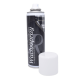 Sprühdose mit Wachsspray ohne weißen Deckel, beschriftet mit „Wachsspray“ zur Imprägnierung und Pflege.