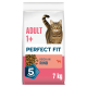 Perfect Fit Katzenfutterbeutel für Erwachsene (Adult 1+) mit getigerter Katze, 'Reich an Rind', Total 5 Formula-Abzeichen, 7 kg.
