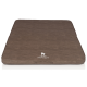Braunes Hundebett mit einer gesteppten Textur und dem Logo "KNUFFELWUFF", das prominent auf der Vorderseite angezeigt wird.