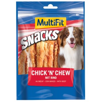 MultiFit Snacks Chick ’n‘ Chew mit Rind 500g