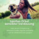 Flasche von ALPHAZOO Care Pupsbremse Futteröl für Hunde und Katzen, das die Verdauungsentspannung fördert, mit Text, der die Vorteile hervorhebt.