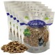 Multipack von Lyra Pet gefriergetrockneten Hundefuttertüten mit den Aufschriften „Lyra Pet“ und „Lyra Nature Power“, vorne ein Haufen brauner Futterwürfel