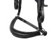Hans Melzer Trense Valluhn schwarz/silber hannoversches Reithalfter Pony