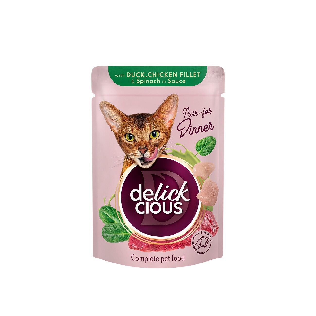 Delickcious Nassfutter für Katzen Ente 12x85 g